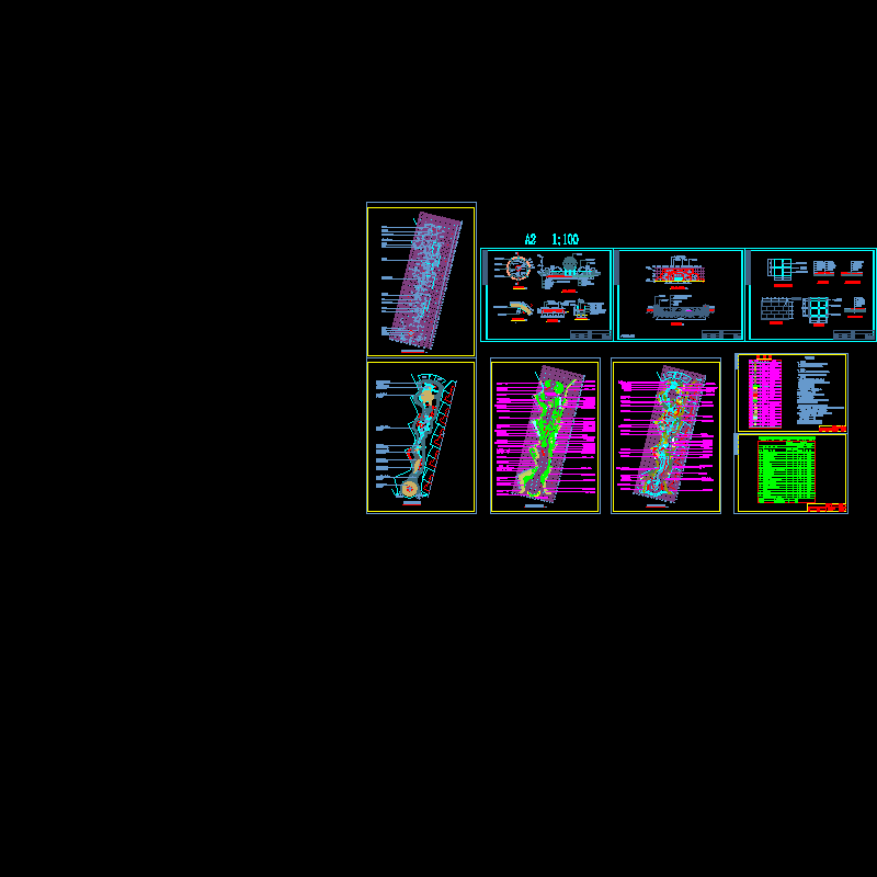 一套园林公园施工CAD详图纸 - 1