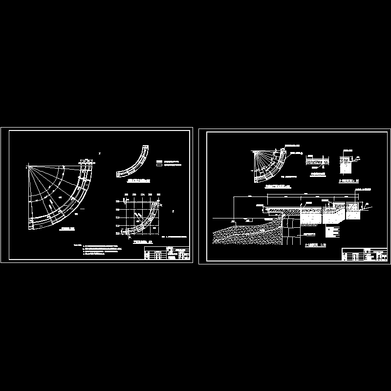 亲水平台大样及铺装设计CAD图纸 - 1