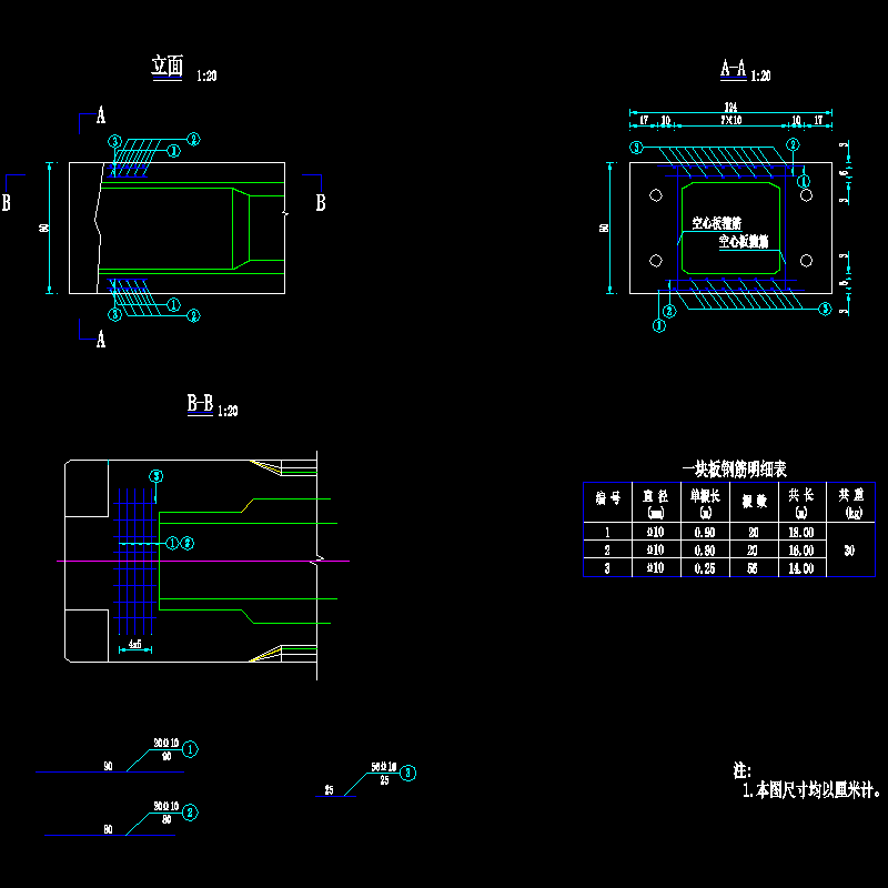 s-q-14板端加强钢筋构造图.dwg