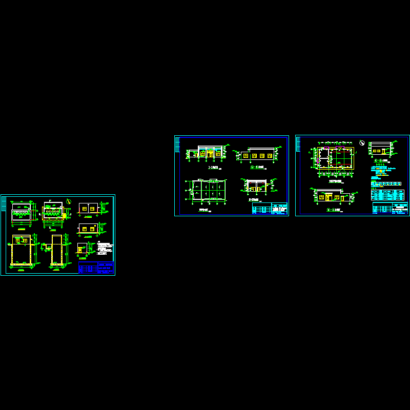 污水处理厂建筑设计施工图纸.dwg - 1