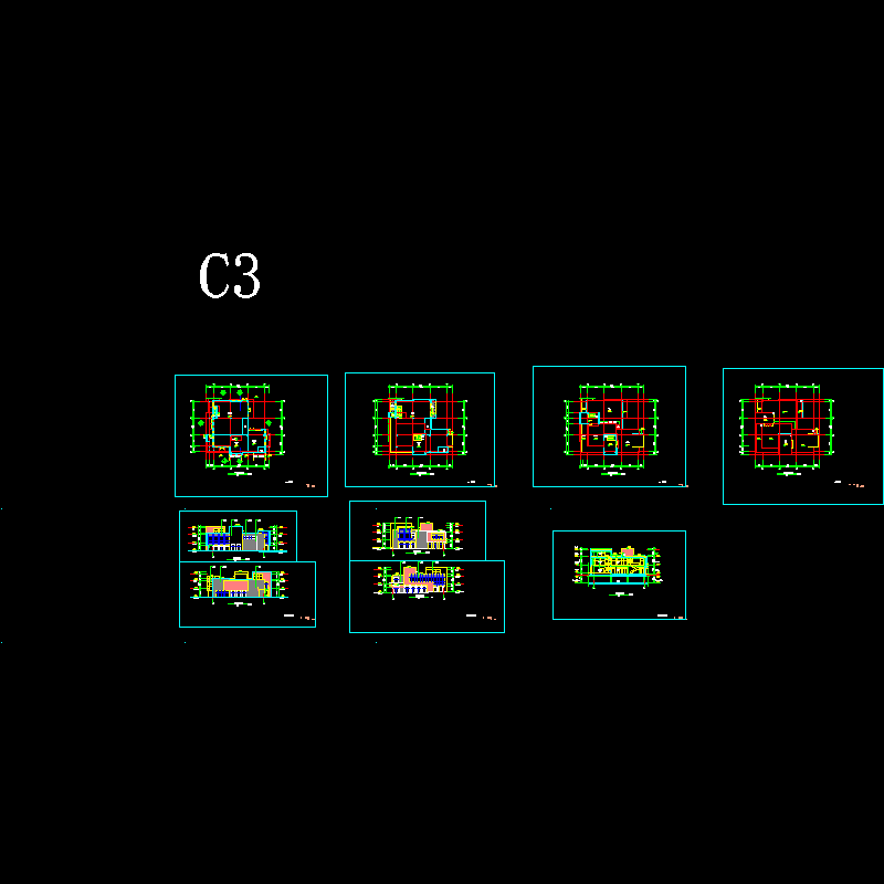 2层工业园区规划C3栋建筑扩初图纸.dwg - 1