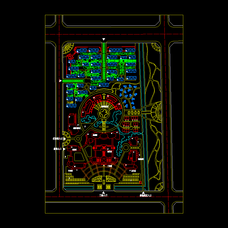 现代风格医院规划设计方案设计初设图纸.dwg - 1