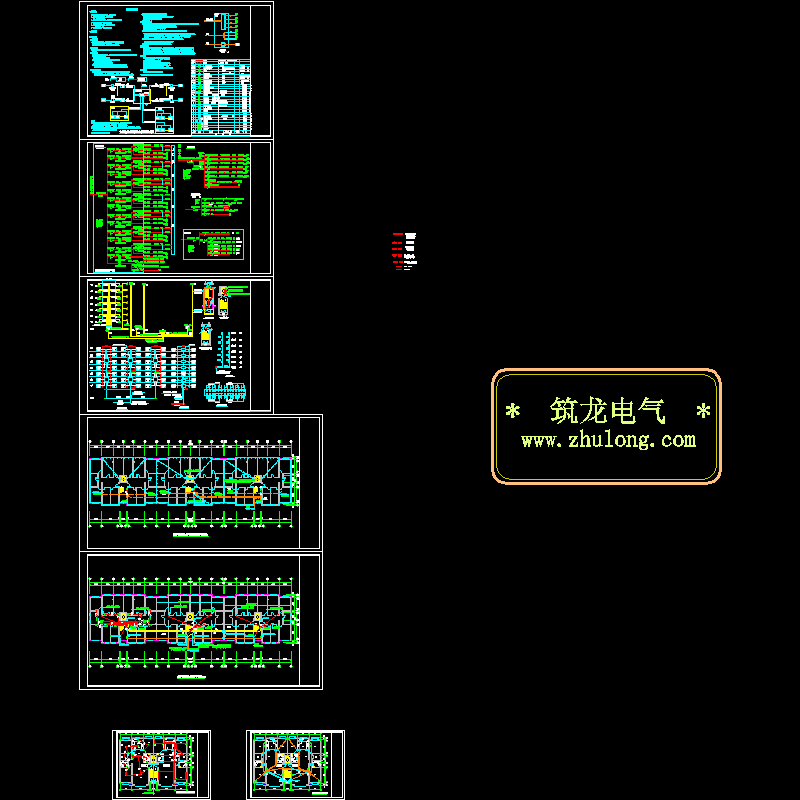 7层住宅楼电气设计CAD施工图纸.dwg - 1