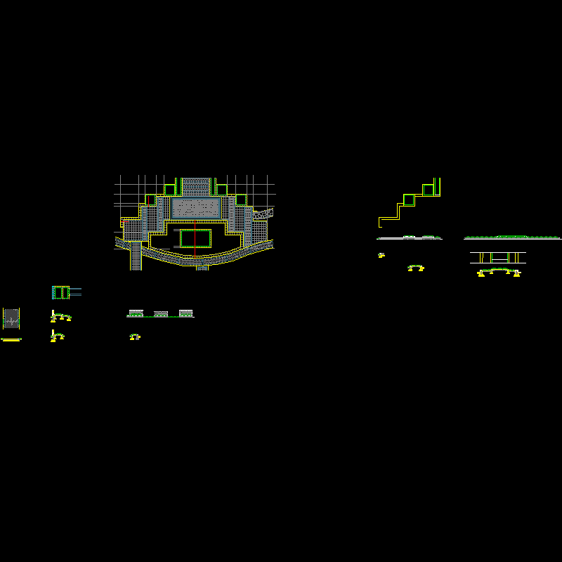 组合花池CAD施工图纸 - 1