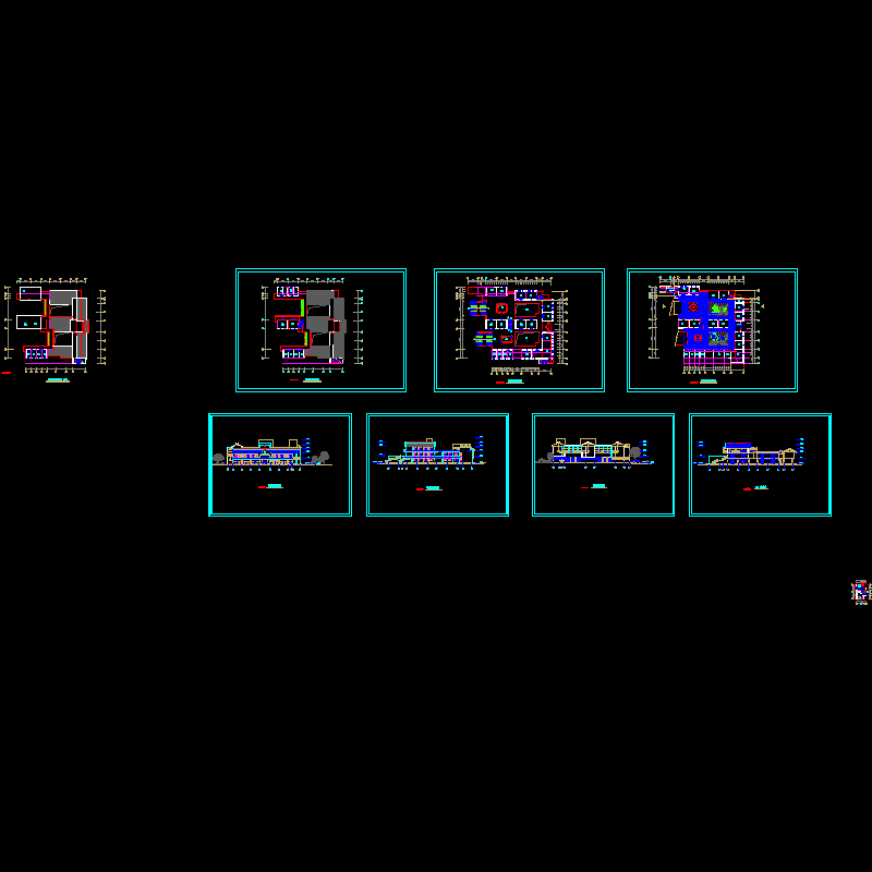 万松广场平、立面.dwg