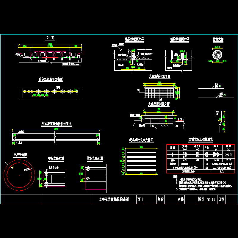 4-11支座及防震锚栓构造图.dwg