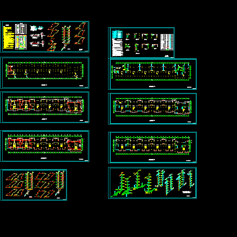 6层住宅楼水暖设计施工图纸，含设计说明.dwg - 1