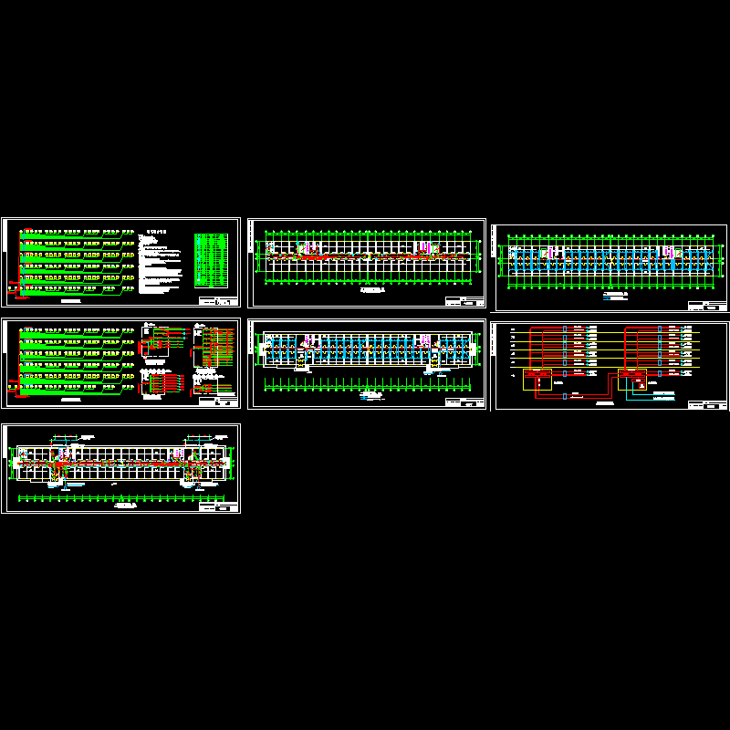 6层大学宿舍电气设计CAD施工图纸.dwg - 1