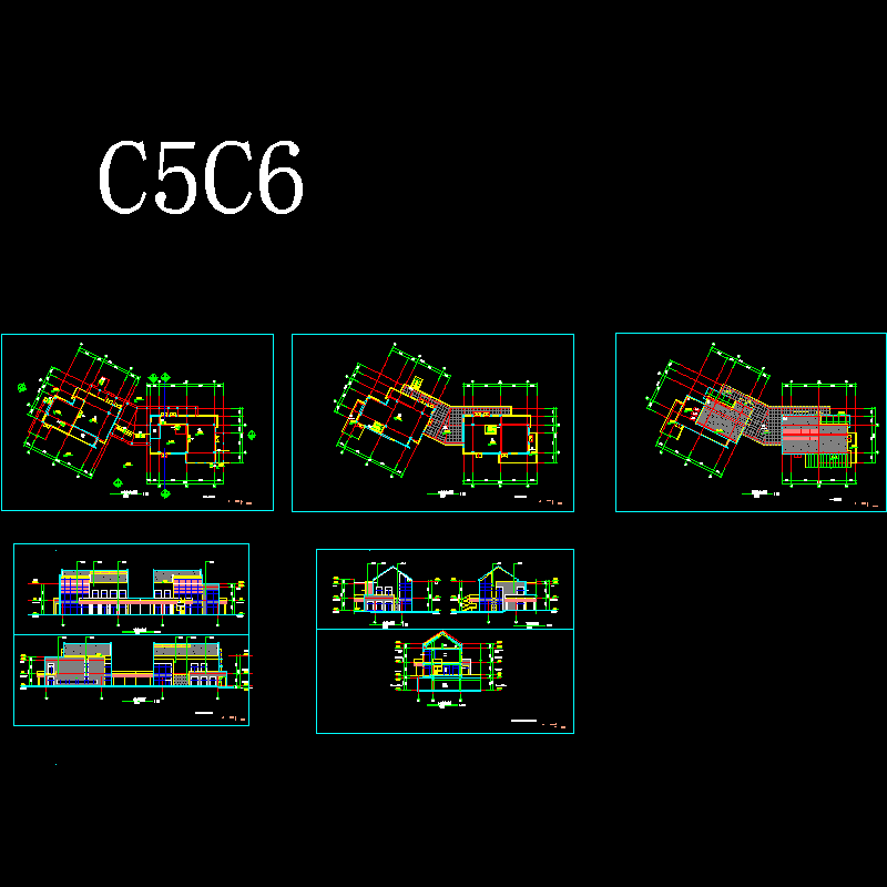 2层工业园区规划C5C6栋建筑扩初初设图纸.dwg - 1