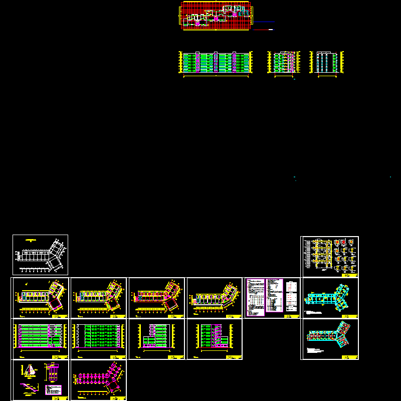 校学生宿舍框架结构设计.dwg - 1