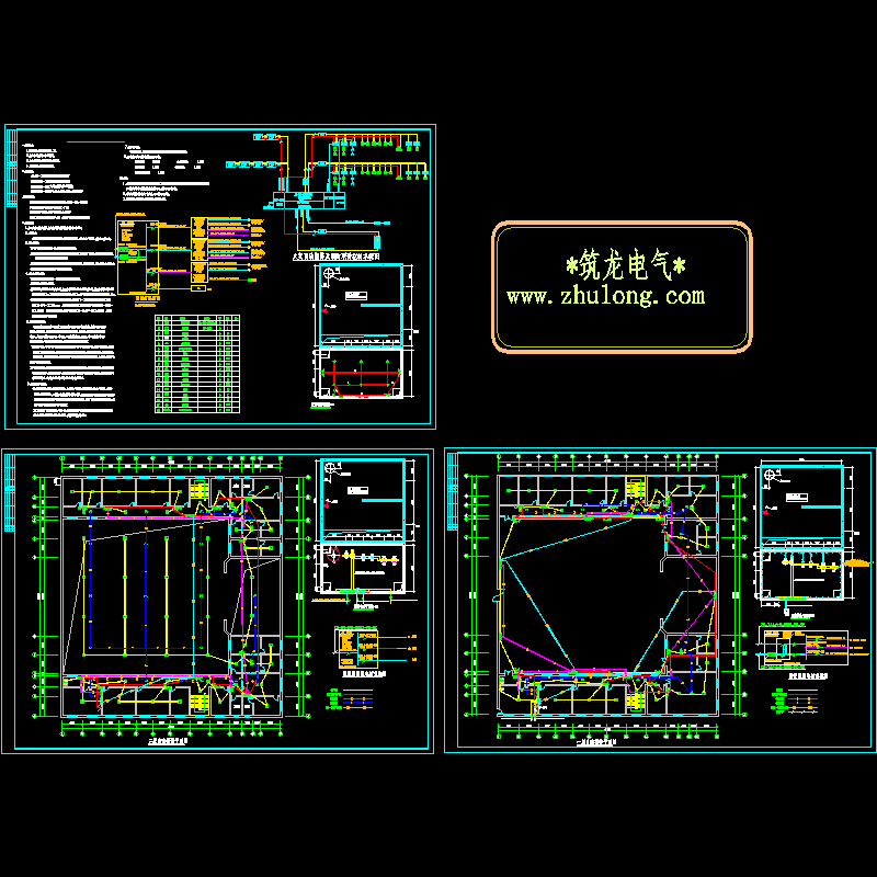 两层水泵房消防电气设计CAD施工图纸.dwg - 1