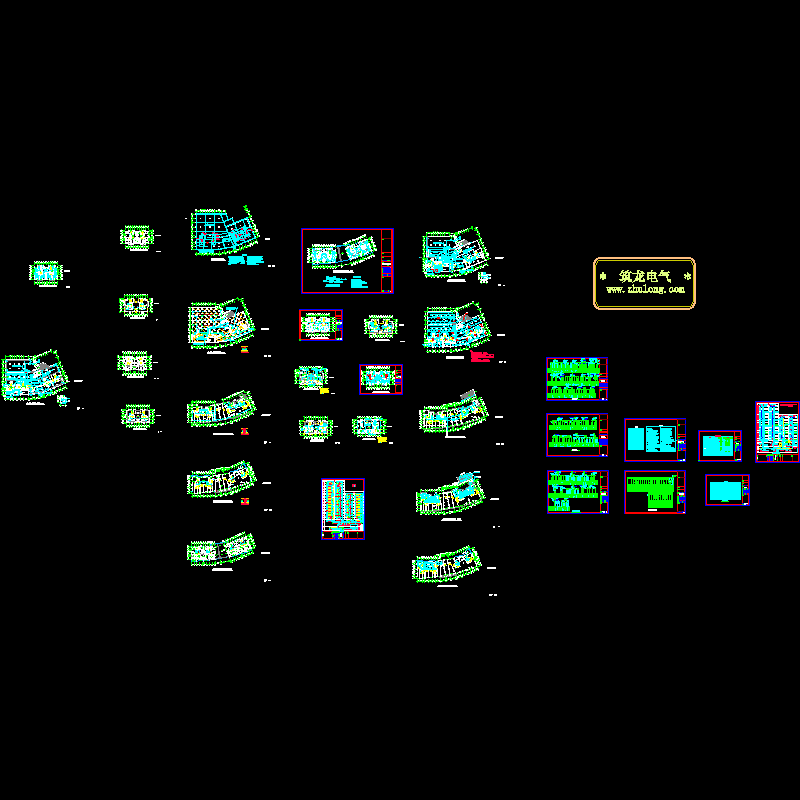 23层小区电气设计CAD施工图纸 - 1