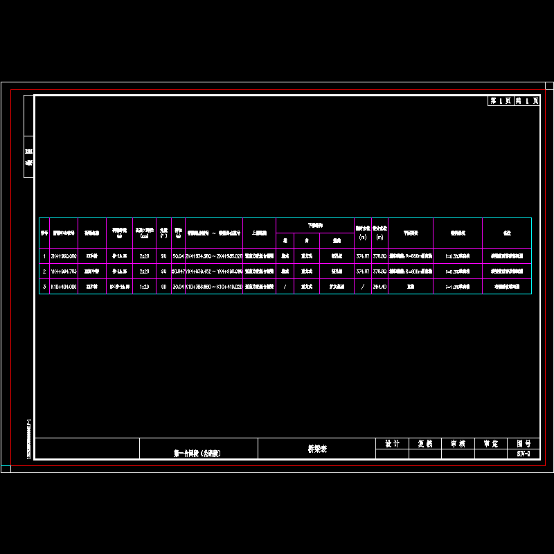 xsⅣ-2 桥梁表 第一合同段_new.dwg