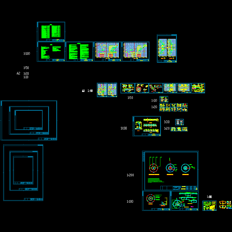 盐河广场小品一套CAD施工图纸.dwg - 1