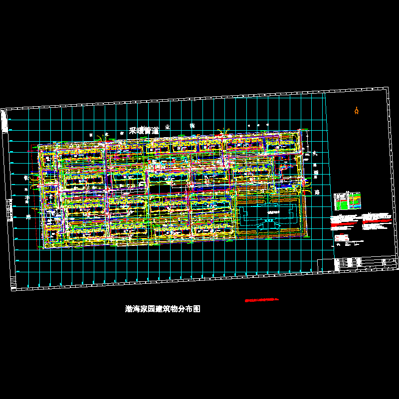 小区管线综合平面CAD图纸 - 1