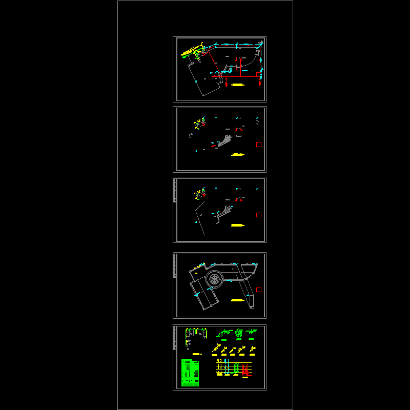 4层会所给排水设计CAD图纸.dwg - 1