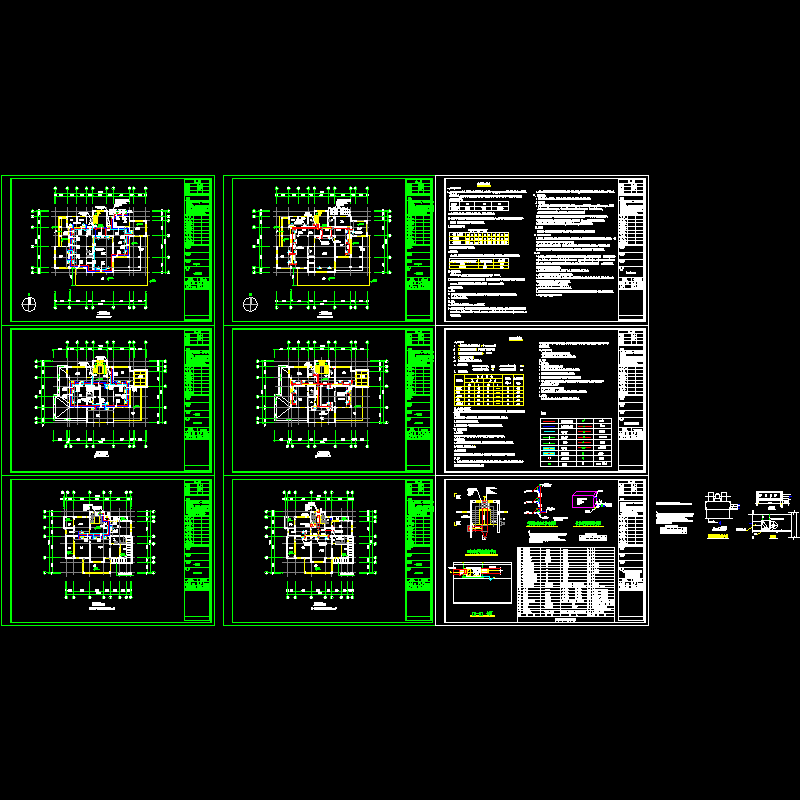 别墅空调设计CAD施工图纸.dwg - 1