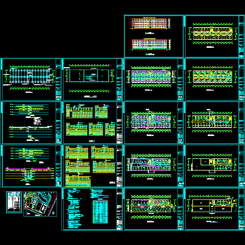 社区综合楼强弱电CAD施工图纸.dwg - 1