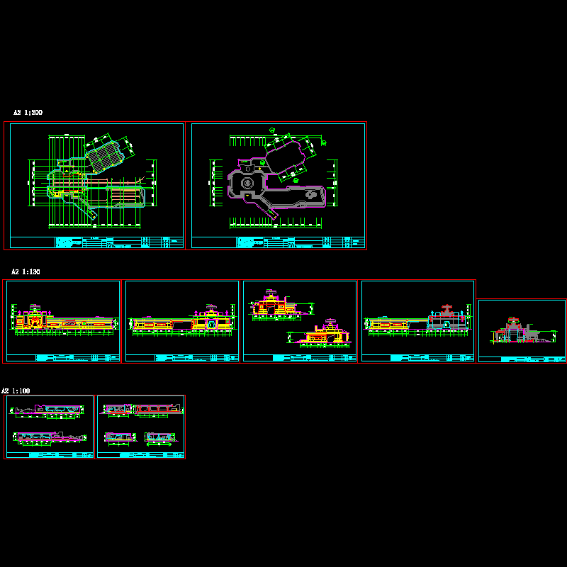 主题公园过山车站台施工大样CAD.dwg - 1