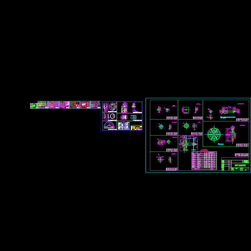 平面钢闸门CAD施工图纸(结构设计图)(dwg) - 1