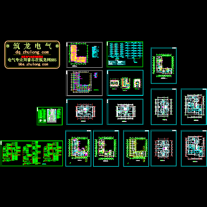 多层住宅楼电气CAD图纸 - 1
