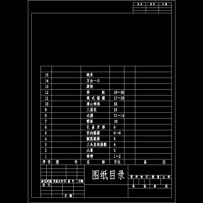 图纸目录.dwg