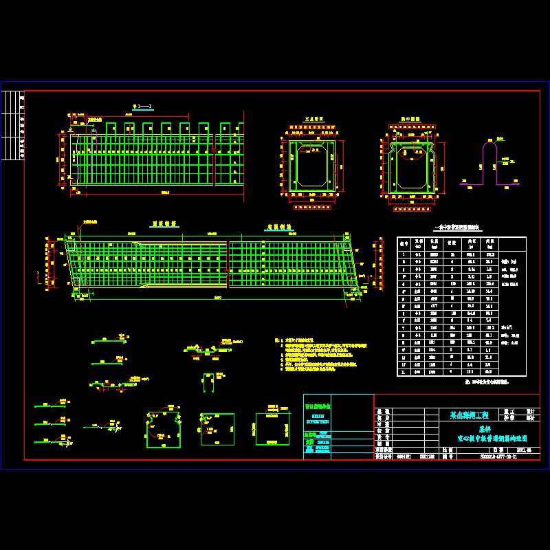 25m跨中板普通钢筋构造图.dwg