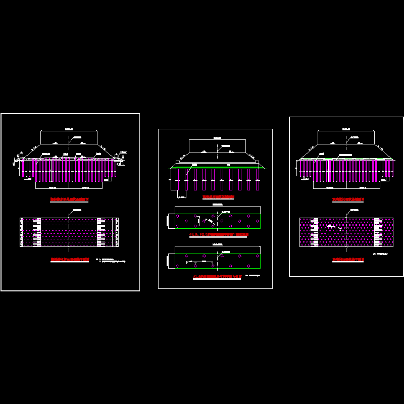 旋喷桩软基处理结构CAD图纸 - 1