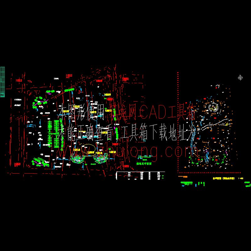 新城市广场网格、总平面图.dwg