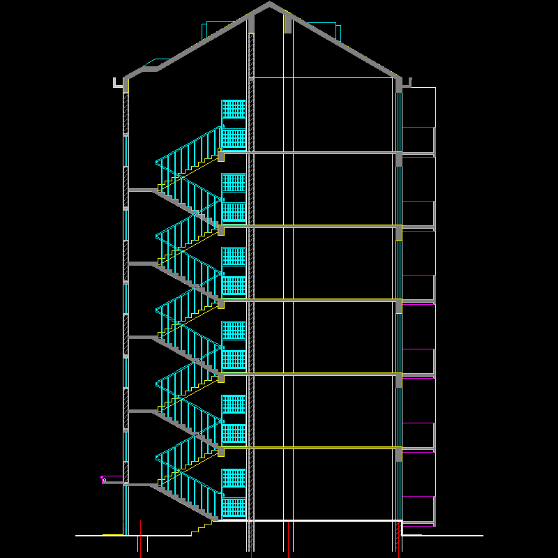 6层住宅楼建筑设计方案.dwg - 1