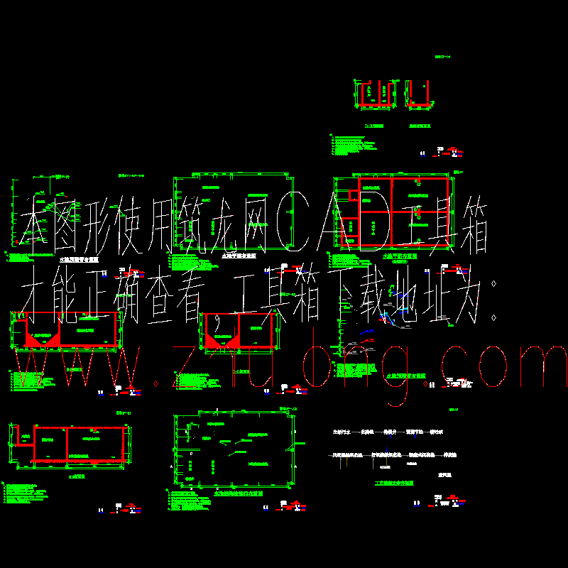 300吨每天接触氧化法生活污水处理成套施工图纸. - 1