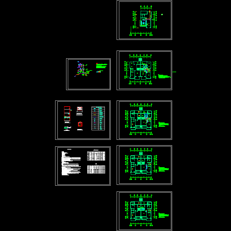 别墅中央空调CAD施工图纸.dwg - 1