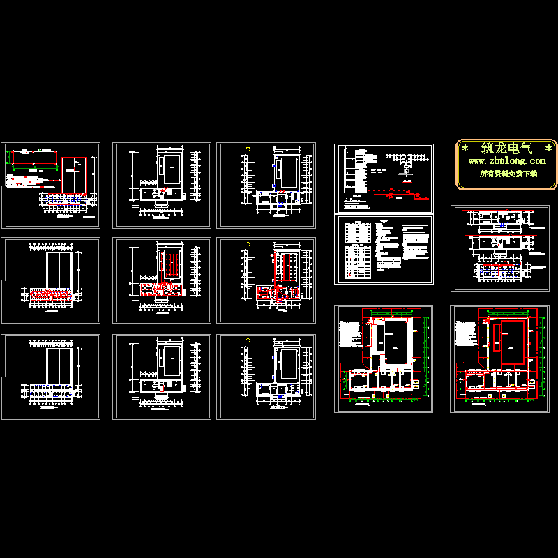 小型游泳馆电气图（14页CAD图纸） - 1