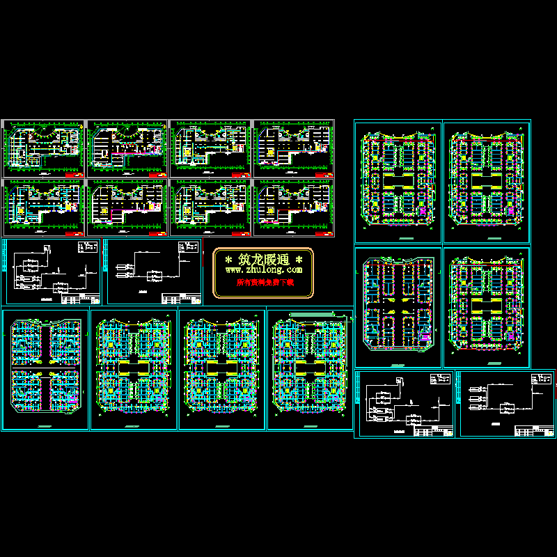 超市中央空调系统设计图（20页图纸）.dwg - 1