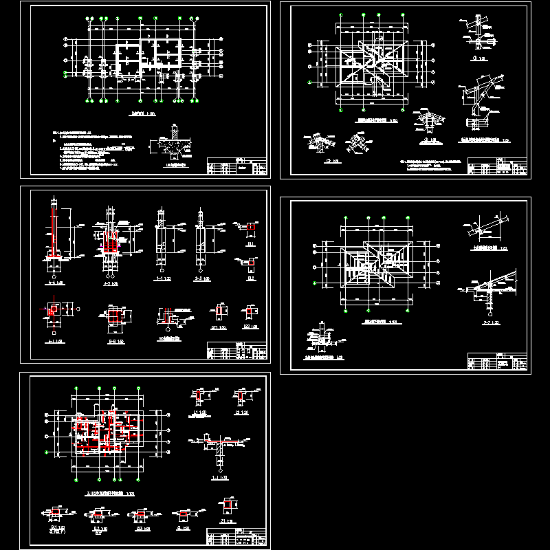 公园厕所全套CAD施工图纸.dwg - 1