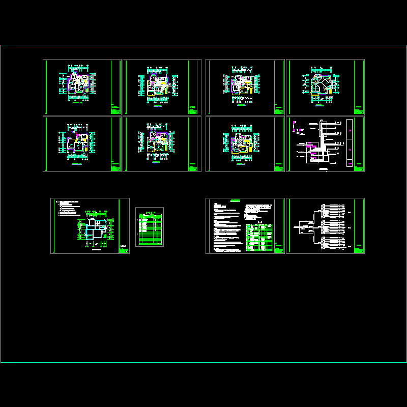 别墅电气施工CAD图纸 - 1