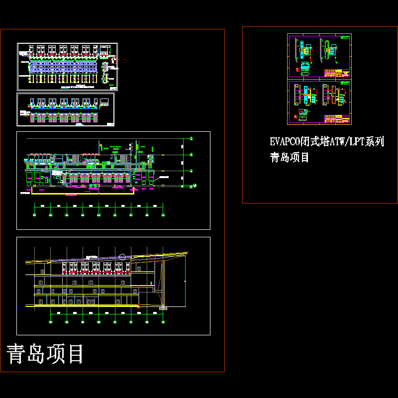 项目冷却塔基础CAD图纸 - 1