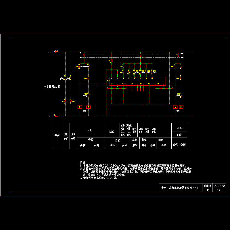 69-市电－应急机组转换电路图（3）.dwg