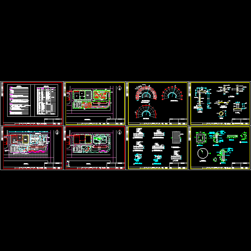 厂区前绿化环境景观设计CAD施工图纸.dwg - 1