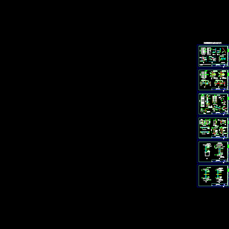 U型玻璃幕墙隔断节点CAD详图纸 - 1