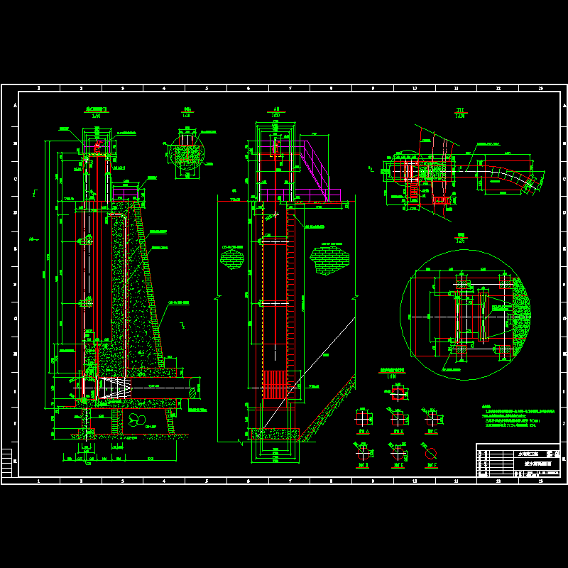 一套导流洞堵头灌浆设计CAD图纸 - 1