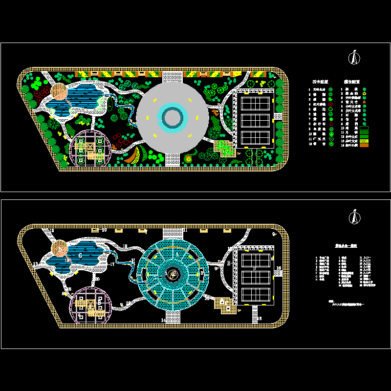 广场综合景观设计CAD施工图纸 - 1