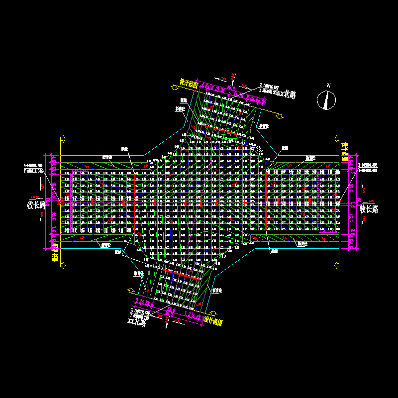 94 xx北路路口竖向设计图.dwg