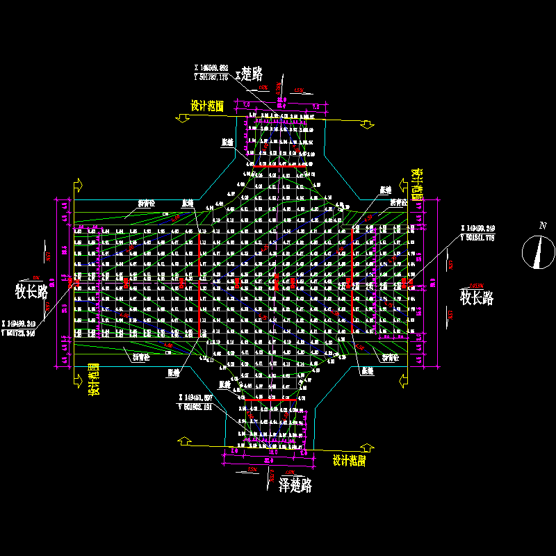 95-x楚路路口竖向设计图.dwg