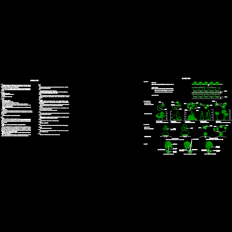 居住区绿化种植工程CAD施工图纸.dwg - 1