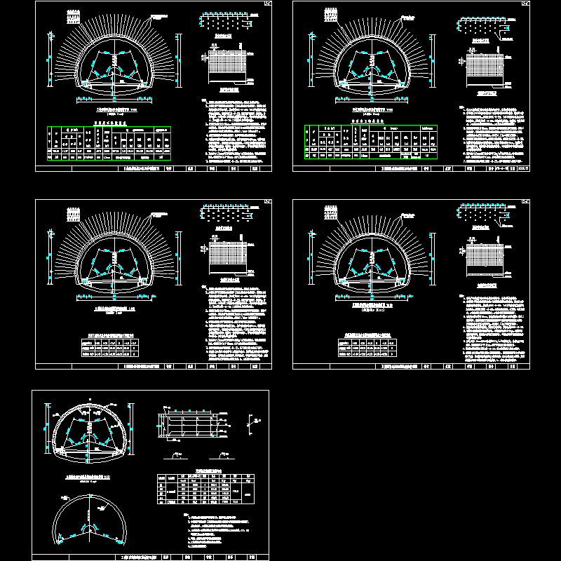 浅埋加强段衬砌断面.dwg