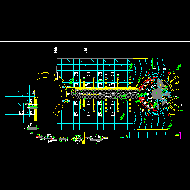 喷水池喷泉详细做法CAD施工图纸 - 1