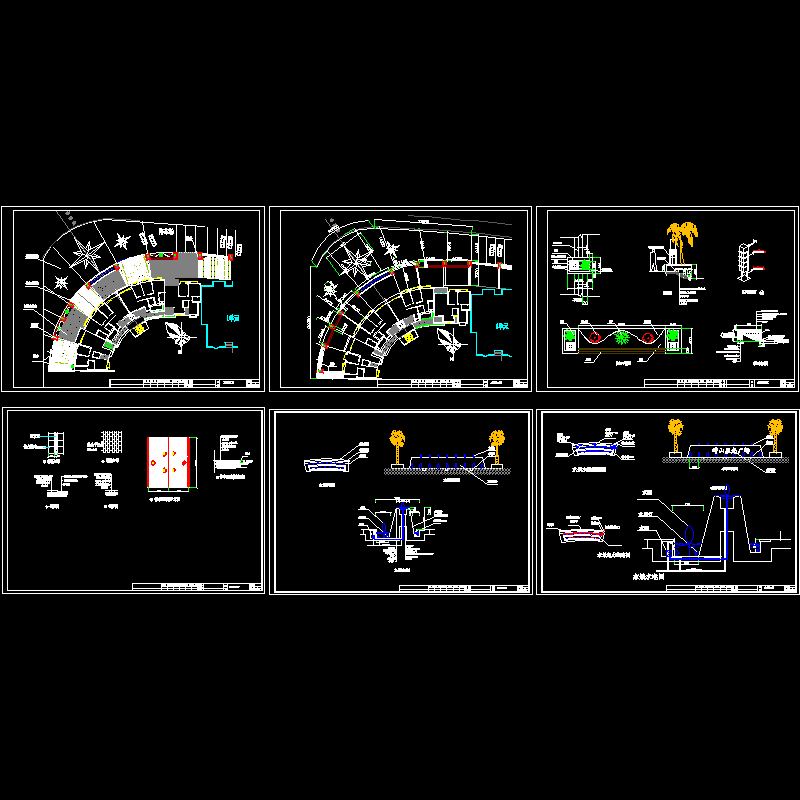 小区广场景观竣工CAD图纸 - 1