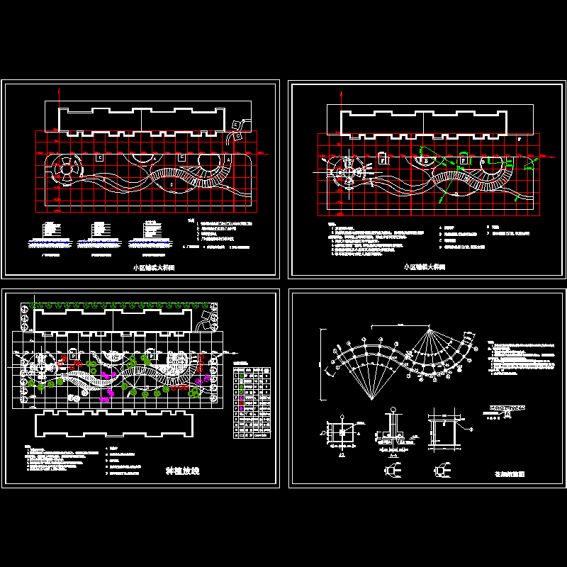 一套家属楼种植设计CAD图纸 - 1
