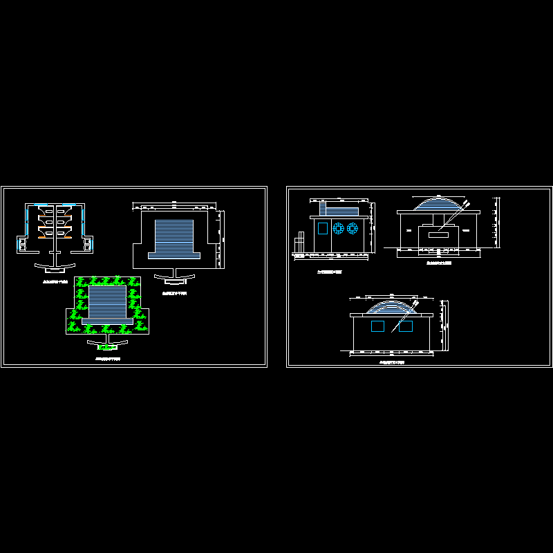 生态厕所设计CAD图纸 - 1